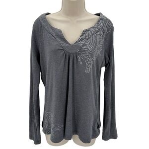 Prana V-Neck Organic Cotton Long Sleeve